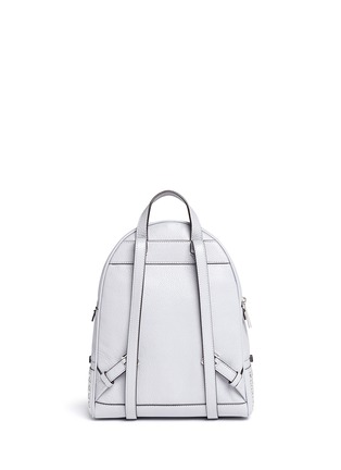 Back View - Click To Enlarge - MICHAEL KORS - 'Rhea' small grommet leather backpack