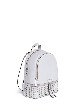 Front View - Click To Enlarge - MICHAEL KORS - 'Rhea' small grommet leather backpack