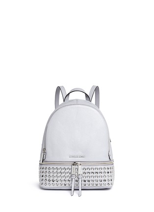 Main View - Click To Enlarge - MICHAEL KORS - 'Rhea' small grommet leather backpack