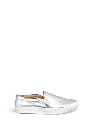 Main View - Click To Enlarge - BING XU - 'TriBeCa' mirror leather skate slip-ons