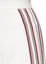 Detail View - Click To Enlarge - HILLIER BARTLEY - Stripe embroidery cropped wide leg pants