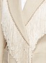 Detail View - Click To Enlarge - HILLIER BARTLEY - Fringe trim double breasted blazer