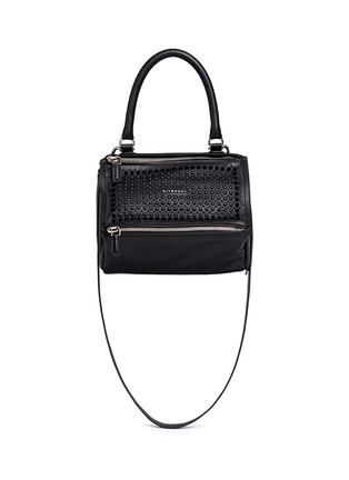 Main View - Click To Enlarge - GIVENCHY - 'Pandora' small velvet stud leather bag