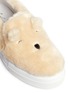 Detail View - Click To Enlarge - JOSHUA SANDERS - 'Teddy Bear' faux fur flatform skate slip-ons