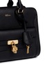 Detail View - Click To Enlarge - ALEXANDER MCQUEEN - 'Padlock' skull pocket leather tote