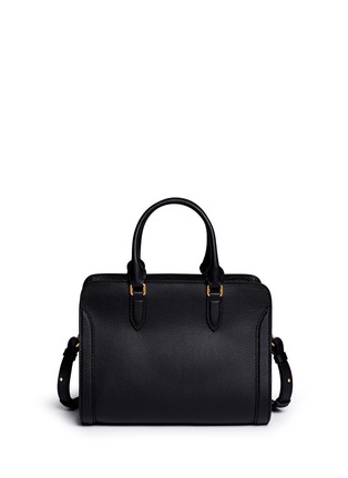 Back View - Click To Enlarge - ALEXANDER MCQUEEN - 'Padlock' skull pocket leather tote