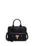 Main View - Click To Enlarge - ALEXANDER MCQUEEN - 'Padlock' skull pocket leather tote