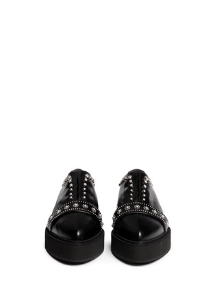 Figure View - Click To Enlarge - ALEXANDER MCQUEEN - Stud calfskin leather creepers