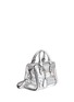 Figure View - Click To Enlarge - ALEXANDER MCQUEEN - 'Padlock' mini antique mirror leather tote