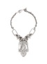 Main View - Click To Enlarge - ALEXANDER MCQUEEN - Punk rose skull chain bracelet