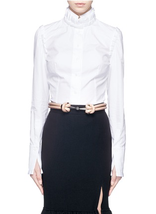 Figure View - Click To Enlarge - ALEXANDER MCQUEEN - Leather rope belt