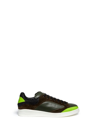 Main View - Click To Enlarge - ALEXANDER MCQUEEN - Abstract leather sneakers
