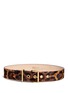 Main View - Click To Enlarge - ALEXANDER MCQUEEN - Cheetah print pony hair belt