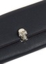 Detail View - Click To Enlarge - ALEXANDER MCQUEEN - Skull grainy leather continental wallet