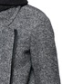 Detail View - Click To Enlarge - VINCE - Knit collar asymmetric bouclé coat