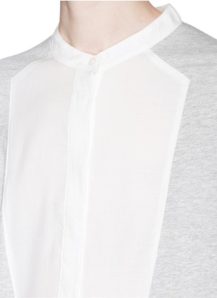 Detail View - Click To Enlarge - VINCE - Tuxedo insert cotton-modal jersey tunic
