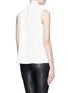 Back View - Click To Enlarge - VINCE - Laser cut sleeveless turtleneck top