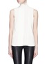 Main View - Click To Enlarge - VINCE - Laser cut sleeveless turtleneck top