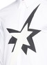 Detail View - Click To Enlarge - NEIL BARRETT - Pop art star appliqué cotton poplin shirt