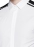 Detail View - Click To Enlarge - NEIL BARRETT - Contrast sleeve stripe cotton poplin shirt