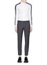 Figure View - Click To Enlarge - NEIL BARRETT - Contrast sleeve stripe cotton poplin shirt