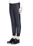 Front View - Click To Enlarge - NEIL BARRETT - Double side stripe jogging pants