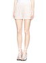 Front View - Click To Enlarge - SEE BY CHLOÉ - Eyelet lace elastic shorts