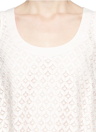 Detail View - Click To Enlarge - SEE BY CHLOÉ - Eyelet lace sleeveless top