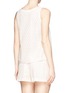 Back View - Click To Enlarge - SEE BY CHLOÉ - Eyelet lace sleeveless top