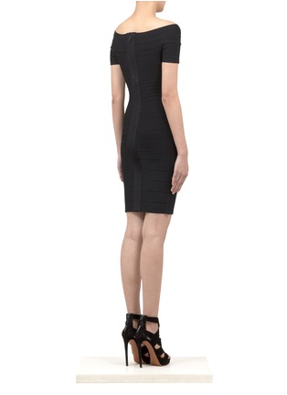 Back View - Click To Enlarge - HERVÉ LÉGER - Carmen off-shoulder bandage dress