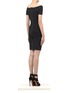Back View - Click To Enlarge - HERVÉ LÉGER - Carmen off-shoulder bandage dress