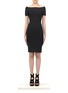 Main View - Click To Enlarge - HERVÉ LÉGER - Carmen off-shoulder bandage dress