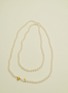 Main View - Click To Enlarge - TASAKI - mounted diamond ttl 0.06 carats 22k yellow gold necklace with Akoya pearl TASAKI