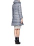 Back View - Click To Enlarge - ARMANI COLLEZIONI - Quilted puffer coat