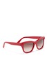 Figure View - Click To Enlarge - VALENTINO GARAVANI - Rockstud acetate sunglasses