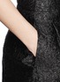 Detail View - Click To Enlarge - LANVIN - Metallic brocade Bermuda shorts