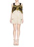 Figure View - Click To Enlarge - DELPOZO - Ruffle arch paper-blend shorts