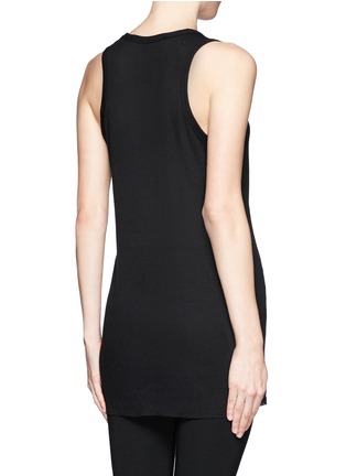 Back View - Click To Enlarge - HAIDER ACKERMANN - Selene ribbed jersey tank top