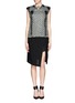 Figure View - Click To Enlarge - LANVIN - Holographic tweed sleeveless top