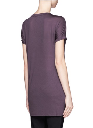 Back View - Click To Enlarge - HAIDER ACKERMANN - Silk jersey T-shirt