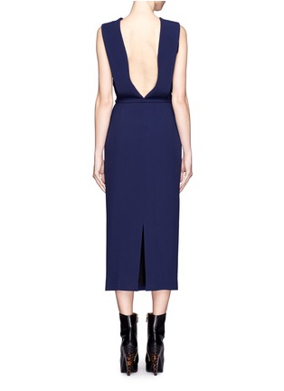 Figure View - Click To Enlarge - HAIDER ACKERMANN - V-shaped neckline and low back midi dress