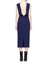 Figure View - Click To Enlarge - HAIDER ACKERMANN - V-shaped neckline and low back midi dress