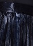 Detail View - Click To Enlarge - HAIDER ACKERMANN - Poseidon sheer hem metallic plissé wrap skirt