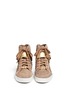 Figure View - Click To Enlarge - MICHAEL KORS - Keaton studded and perforated suede high-top sneakers