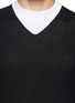 Detail View - Click To Enlarge - NEIL BARRETT - Contrast collar insert sweater