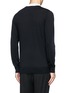Back View - Click To Enlarge - NEIL BARRETT - Contrast collar insert sweater