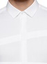 Detail View - Click To Enlarge - NEIL BARRETT - Irregular stripe panel shirt