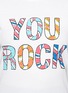 Detail View - Click To Enlarge - MARKUS LUPFER - 'You Rock' sequin Kate T-shirt