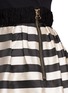 Detail View - Click To Enlarge - MO&CO. EDITION 10 - Mixed Stripe Mini Skirt