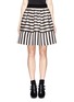 Main View - Click To Enlarge - MO&CO. EDITION 10 - Mixed Stripe Mini Skirt